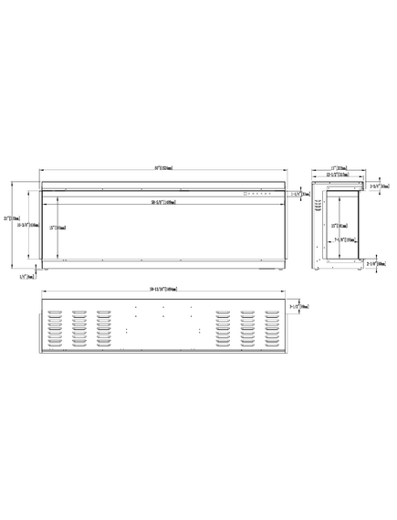 Elektriskais kamins AFLAMO Superb 60 Iebūvējamais, 12 image