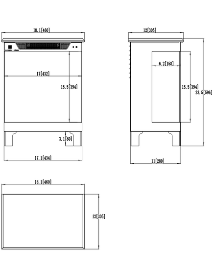 Электрокамин AFLAMO Tower 3D-46 Отдельно стоящий, изображение 13