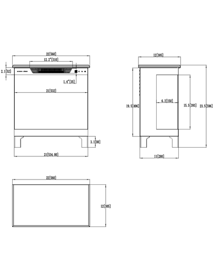 Электрокамин AFLAMO Tower 3D-56 Отдельно стоящий, изображение 13