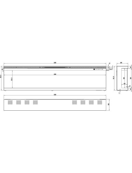 Elektriskais kamins AFLAMO Unique 183 Sienas / Iebūvējamais, 13 image