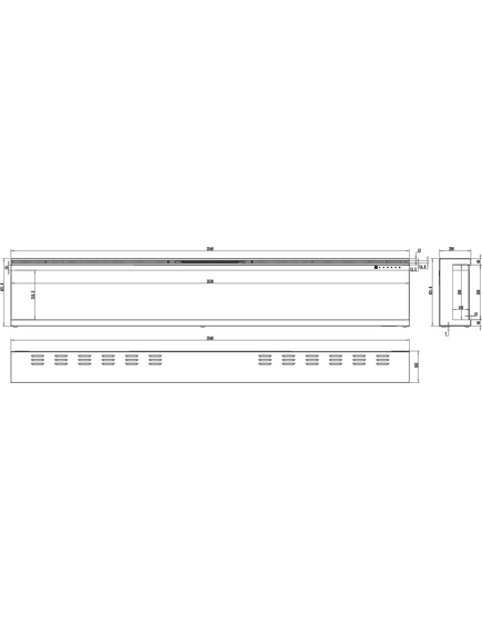 Elektriskais kamins AFLAMO Unique 254 Sienas / Iebūvējamais, 13 image