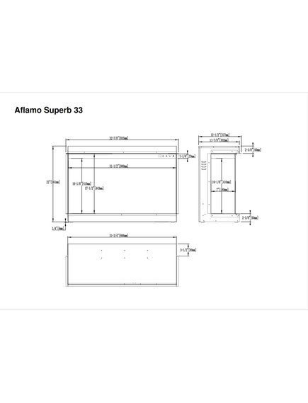 Elektriskais kamins AFLAMO Superb 33 Iebūvējamais, 12 image