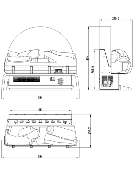 Электрокамин AFLAMO Spark Отдельно стоящий, изображение 6