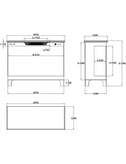 Электрокамин AFLAMO Tower 3D-76 Отдельно стоящий, изображение 13