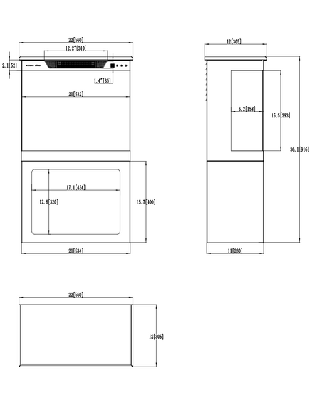 Электрокамин AFLAMO Tower 3D-56 + Stand Отдельно стоящий, изображение 10