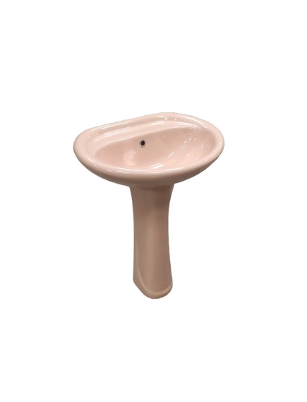 Izlietne ar kāju, beža, bez cauruma