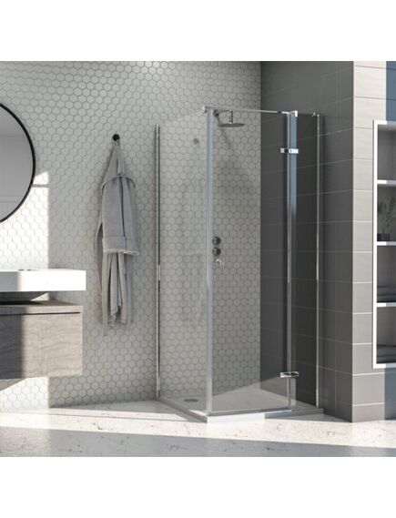 Aqualux  Dušo kabina AQUALUX Hinged 100x100, dešininė