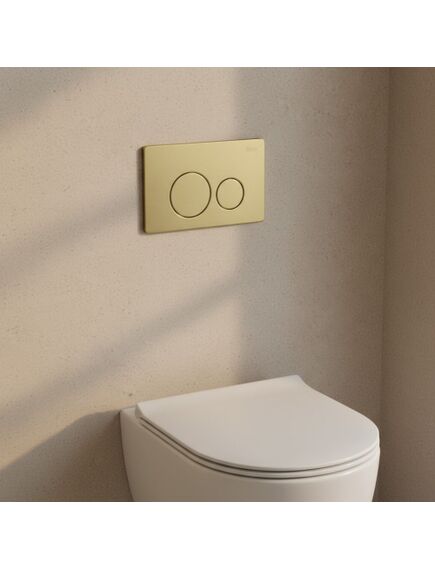 Rea Sanitary Stelaż zestaw podtynkowy K011A-Q do mis WC z przyciskiem I Złoty Szczotkowany, 3 image