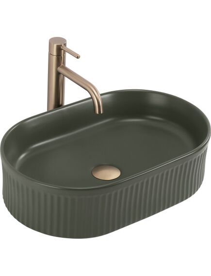 Rea Sanitary Umywalka nablatowa Rea Vanda Olive Matt, 2 image