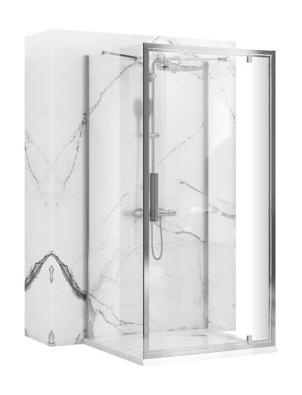 Rea Sanitary Kabina Prysznicowa Przyścienna Rea Rapid Swing Chrom