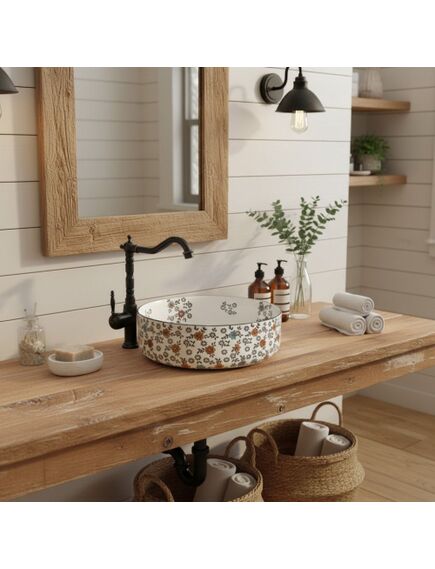 Rea Sanitary Umywalka nablatowa Rea Stefania Fiori, изображение 4