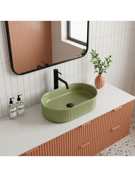 Rea Sanitary Umywalka nablatowa Rea Vanda Pistachio Matt, изображение 4