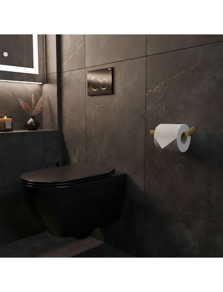 Rea Sanitary Uchwyt na papier toaletowy 109 Til Złoty Szczotkowany, 5 image