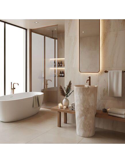 Rea Sanitary Umywalka Ceramiczna Wolnostojąca Blanka Savana Matt, изображение 2