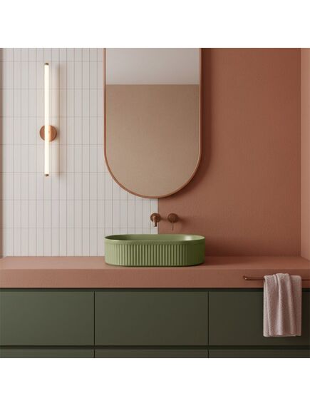 Rea Sanitary Umywalka nablatowa Rea Vanda Pistachio Matt, изображение 5