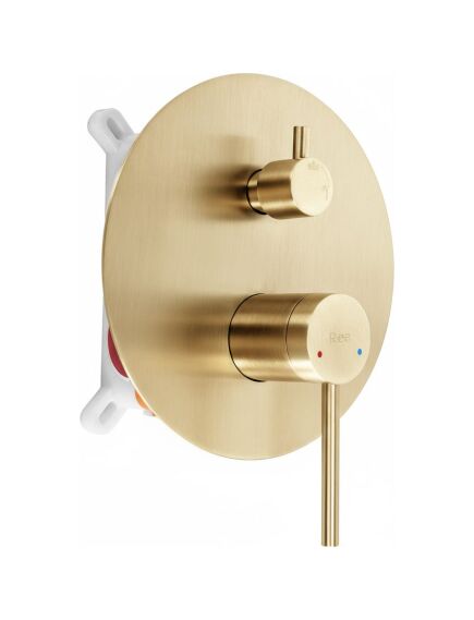 Rea Sanitary Zestaw natryskowy podtynkowy Rea Foss Clif Złoty Szczotkowany + BOX, 5 image