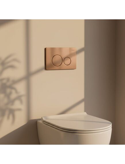 Rea Sanitary Stelaż zestaw podtynkowy K011A-Q do mis WC z przyciskiem I Miedź Szczotkowana, 2 image