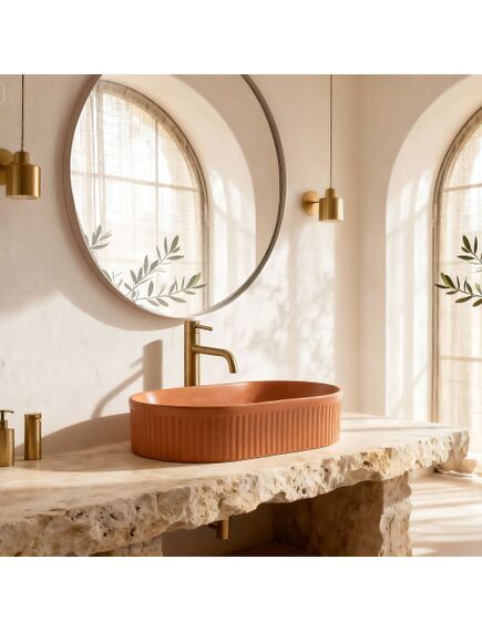 Rea Sanitary Umywalka nablatowa Rea Vanda Cinnamon Matt