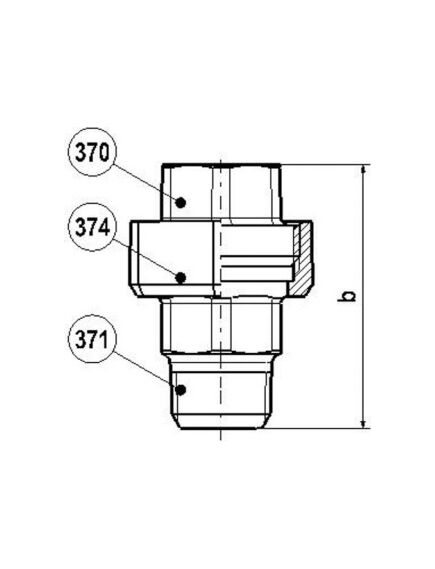 Livarna Titan Vītņu saskrūve 21/2" i-ā - gab.