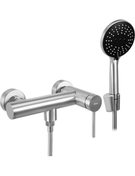 Rea Sanitary Bateria prysznicowa Rea Foss Clif Nikiel Szczotkowany