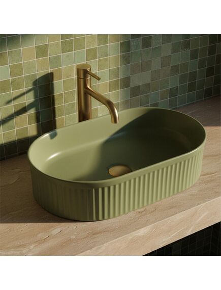 Rea Sanitary Umywalka nablatowa Rea Vanda Pistachio Matt, изображение 3