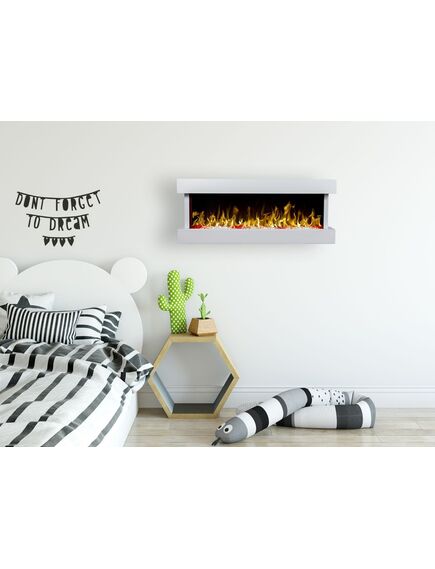 Elektriskais kamins AFLAMO Modena White, 6 image