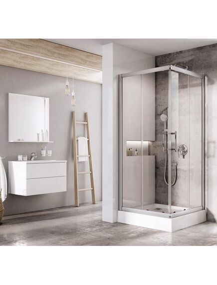 Kvadrāta dušas kabīne (stūris) RAVAK X-Point XP3RV2-90, 90x90x190cm, bez paliktņa, 2 image