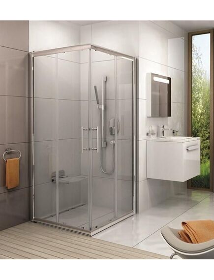 Kvadrāta dušas kabīne (stūris) RAVAK X-Point XP3RV2-90, 90x90x190cm, bez paliktņa, 3 image