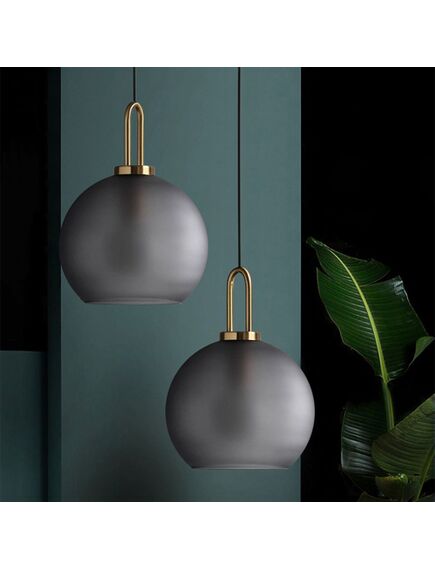 Toolight Lampa Sufitowa Wisząca Szklana Kula 20cm APP626-1CP, 4 image