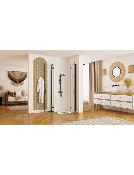 Rea Sanitary Kabina Prysznicowa REA Hugo Double Czarna 90x90, изображение 3