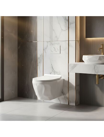 Rea Sanitary Misa WC podwieszana Rea Gustavo Rimless, 5 image