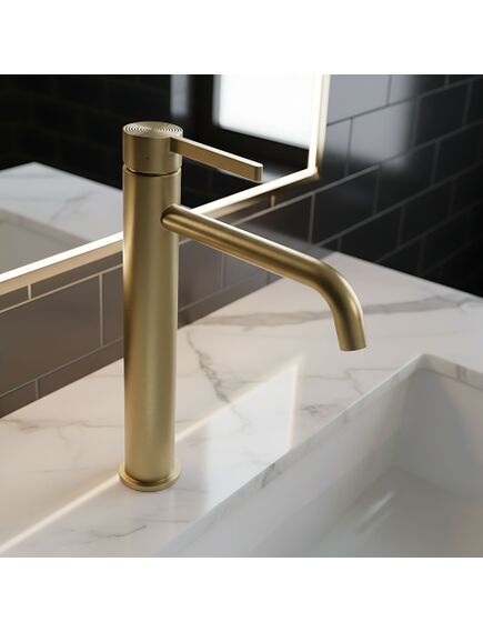 Rea Sanitary Bateria umywalkowa Rea Foster Złoty Szczotkowany Wysoka, изображение 2