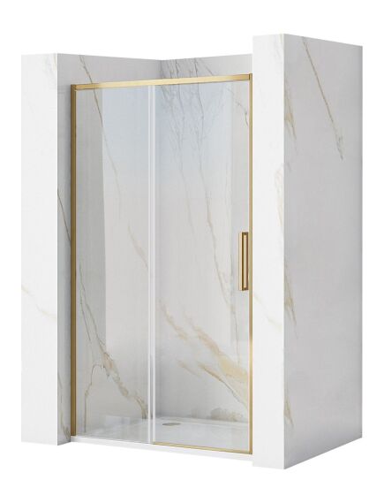 Rea Sanitary Drzwi Prysznicowe Przesuwne REA Rapid Slide 150 Złote Szczotkowane