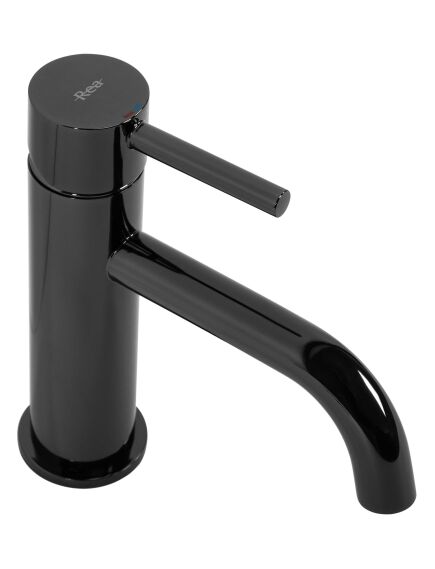 Rea Sanitary Bateria umywalkowa Rea Lungo czarna metaliczna Niska, 4 image