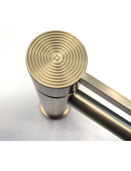 Rea Sanitary Bateria Umywalkowa Rea Foster Złoty Szczotkowany Niska, 7 image