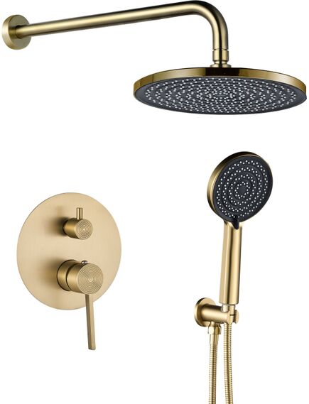 Rea Sanitary Zestaw natryskowy podtynkowy Rea Foster Złoty Szczotkowany + BOX