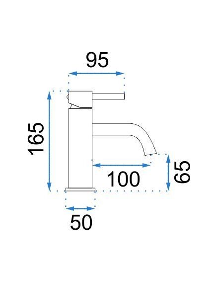 Rea Sanitary Bateria umywalkowa Rea Lungo czarna metaliczna Niska, 5 image