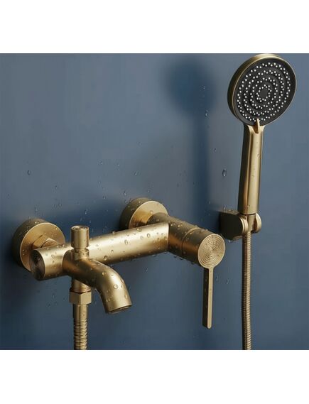 Rea Sanitary Bateria wannowa Rea Foster Złoty Szczotkowany, 3 image