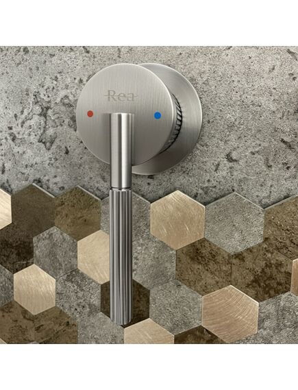 Rea Sanitary Bateria podtynkowa Rea Argon Nikiel Szczotkowany + BOX, 5 image