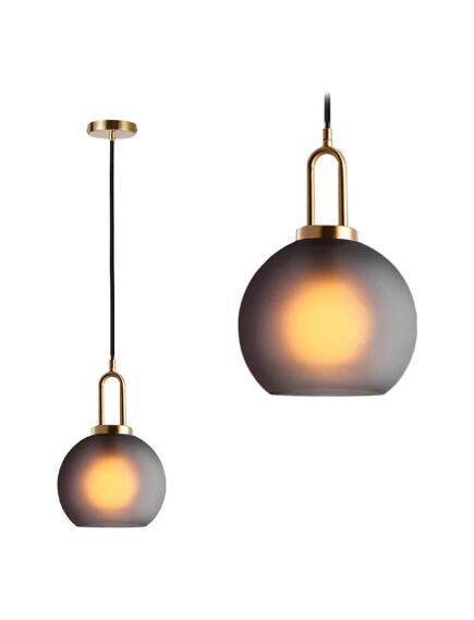 Toolight Lampa Sufitowa Wisząca Szklana Kula 20cm APP626-1CP