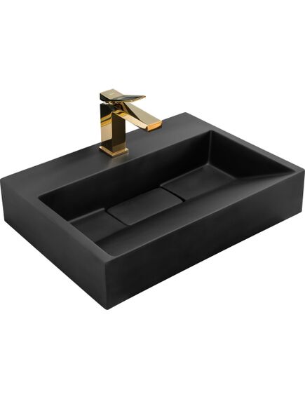 Rea Sanitary Umywalka Konglomeratowa GOYA BLACK MAT 50CM