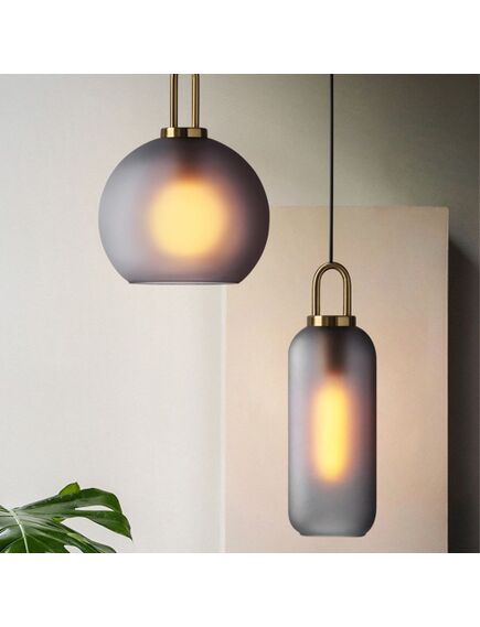 Toolight Lampa Sufitowa Wisząca Szklana Kula 20cm APP626-1CP, 3 image