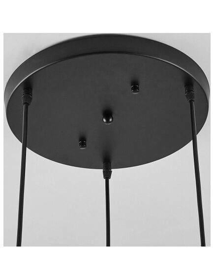 Toolight Lampa Sufitowa Kryształ APP513-3CPR Czarna, 4 image