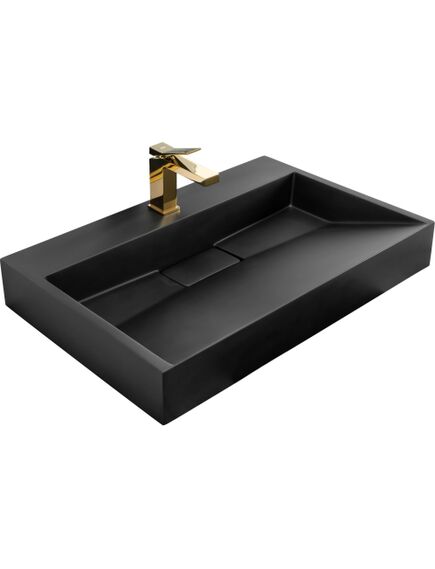 Rea Sanitary UMYWALKA KONGLOMERATOWA NABLATOWA GOYA BLACK MAT 70CM