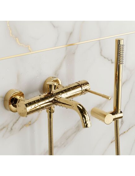 Rea Sanitary Bateria wannowa Rea Lungo Diamond złota, 3 image