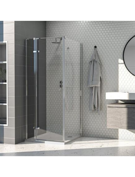 Aqualux  Dušo kabina AQUALUX Hinged DW 90x100, kairinė