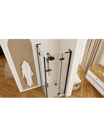 Rea Sanitary Kabina Prysznicowa REA Hugo Double Czarna 90x90, изображение 5