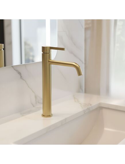 Rea Sanitary Bateria umywalkowa Rea Foster Złoty Szczotkowany Wysoka, изображение 5