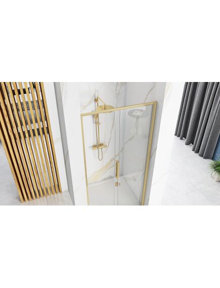Rea Sanitary Drzwi Prysznicowe Przesuwne REA Rapid Slide 160 Złote Szczotkowane, изображение 4