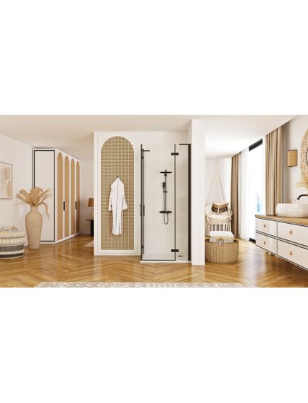 Rea Sanitary Kabina Prysznicowa REA Hugo Double Czarna 90x90, изображение 4